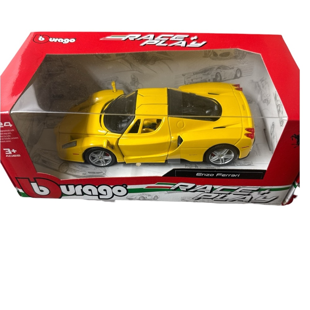 Yellow Ferrari Enzo Toy Car